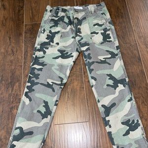 Kancan Camo Pants with jogger bottom